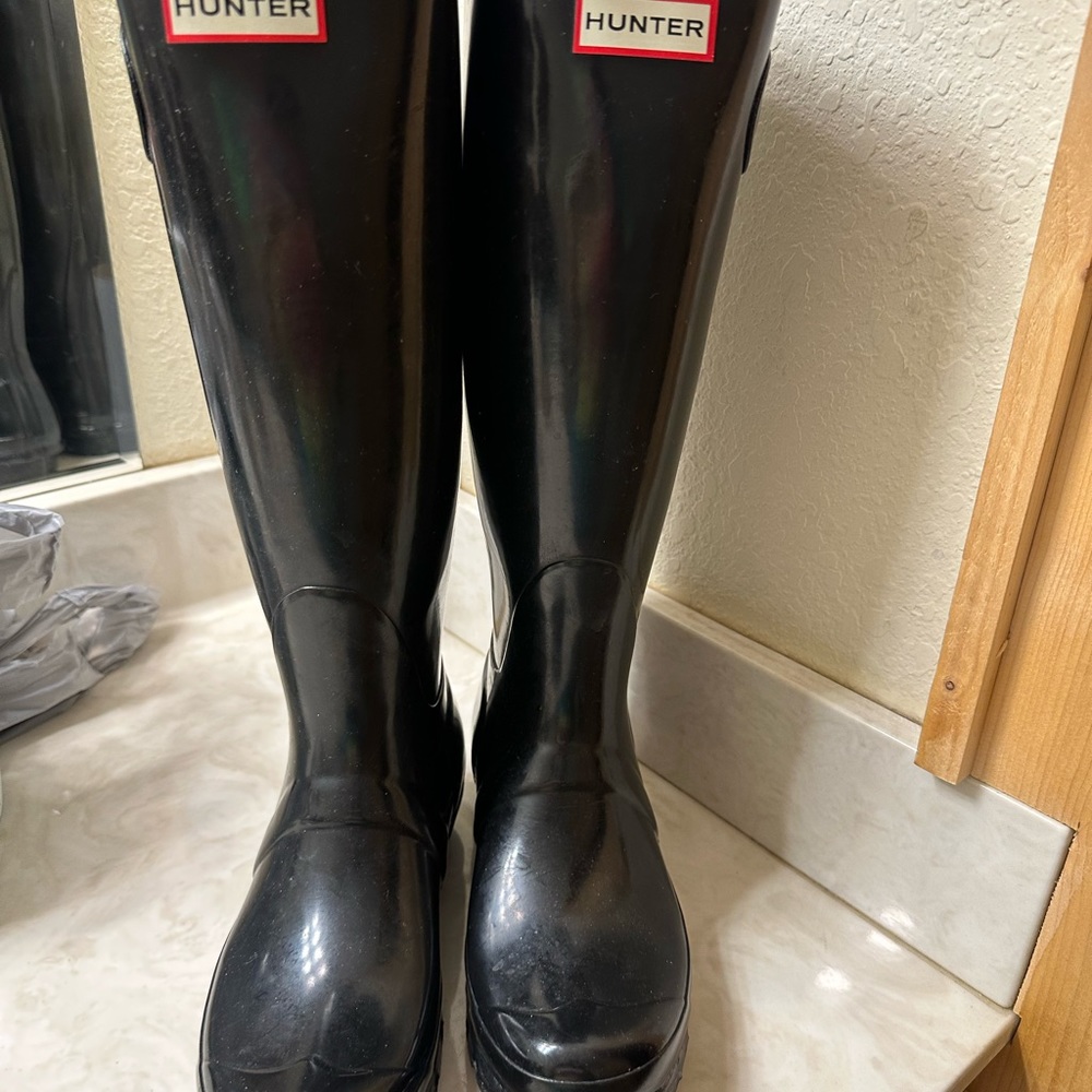 Original Black Tall Hunter Rainboots